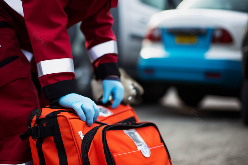 配备医疗设备担架和救护车的应急,高清,摄影图,摄影图片,图片大全,摄影图免费下载